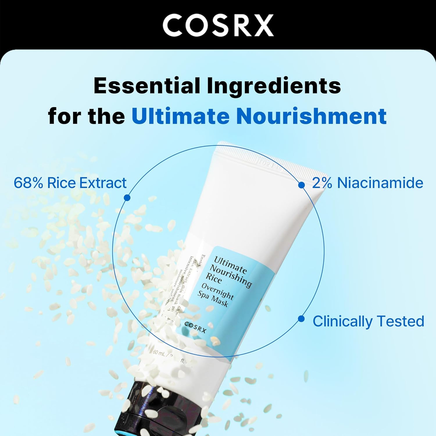 COSRX Ultimate Nourishing Rice Overnight Spa Mask 60 ml