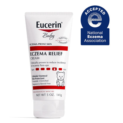 Eucerin Baby Eczema Relief Cream (Eczema-Prone Skin) [Fragrance & Steroid Free] 141 g