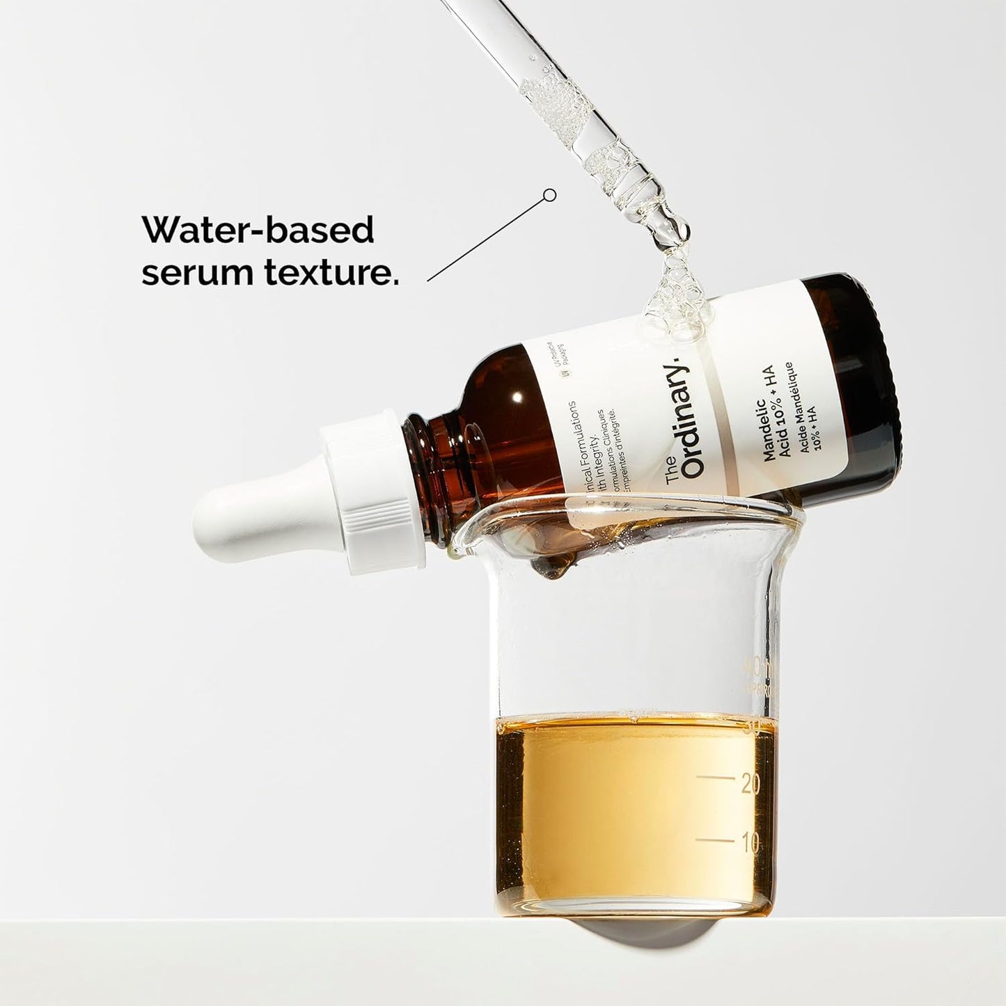 The Ordinary Mandelic Acid 10% + Hyaluronic Acid, Gentle Exfoliating Serum for Clarity and Hydration, 1 Fl Oz