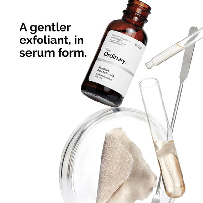 The Ordinary Mandelic Acid 10% + Hyaluronic Acid, Gentle Exfoliating Serum for Clarity and Hydration, 1 Fl Oz