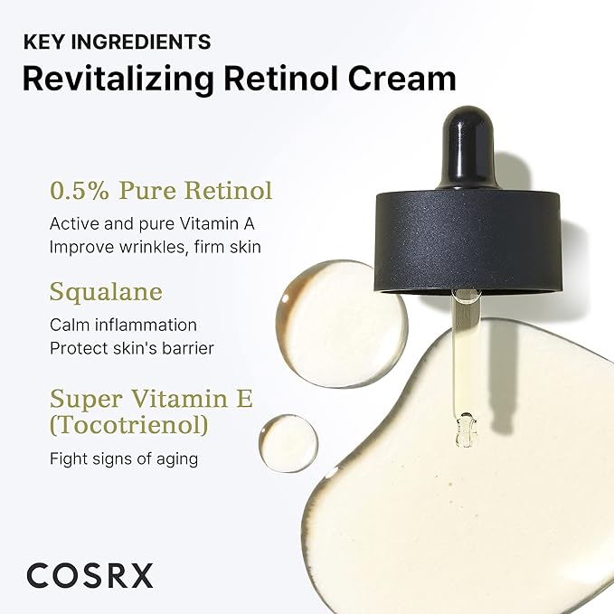 COSRX The Retinol 0.5 [Oil] Super Vitamin E + Squalane. 20ml