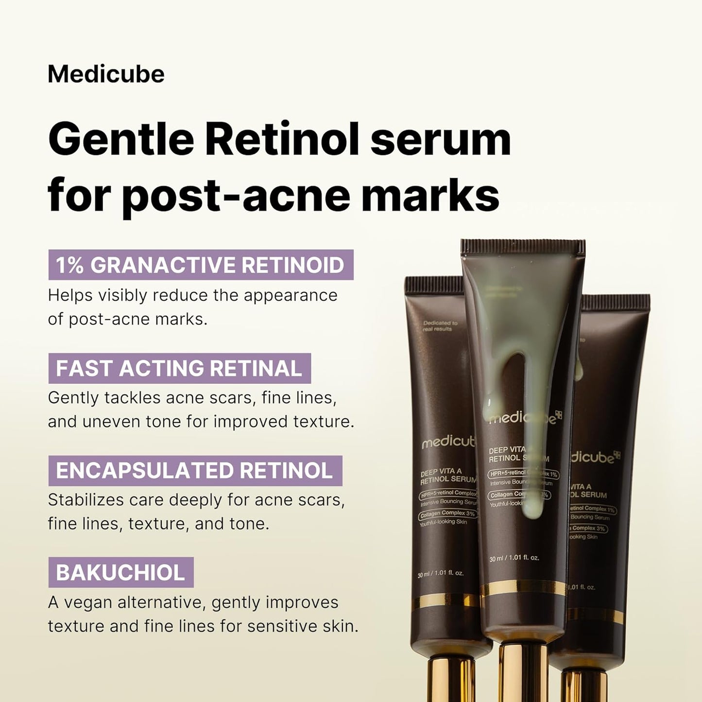 Medicube Deep Reviving Bakuchiol Retinol Facial Serum
