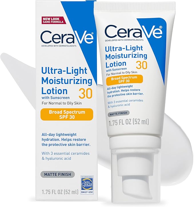 CeraVe Ultra-Light Moisturizing Lotion With Sunscreen 30 (For Normal to Dry Skin) 50 ml