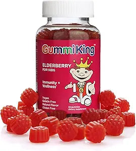 علكة البلسان (مكملات غذائية)، توت العليق الطبيعي، 60 قطعة، أحمر