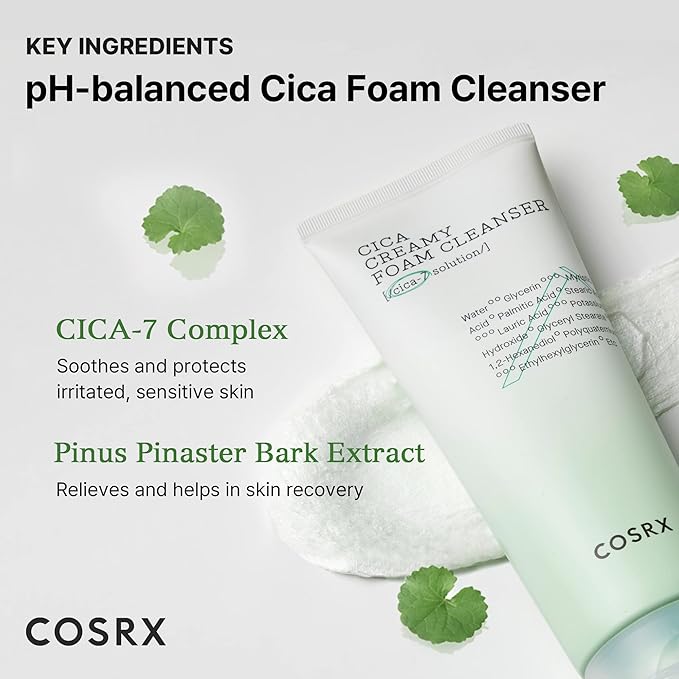 COSRX Cica Creamy Foam Cleanser