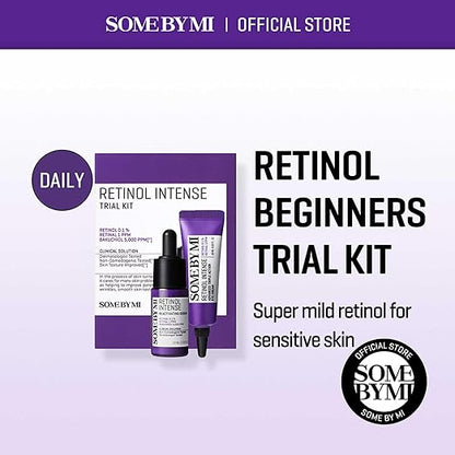 SOME BY MI Retinol Intense Trial Kit - Retinol 0.1% - Retinal 1PPM - Bakuchiol 5,000 PPM. 2x10ml e