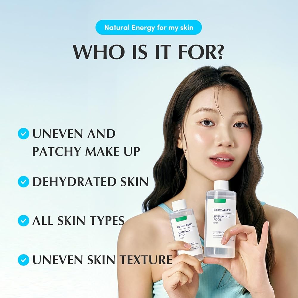 EQQUALBERRY Swimming Pool Korean Exfoliating Toner