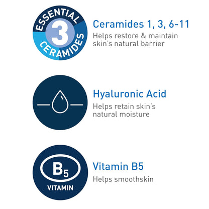 Cerave Hyaluronic Acid Serum for Face with Vitamin B5 and Ceramides