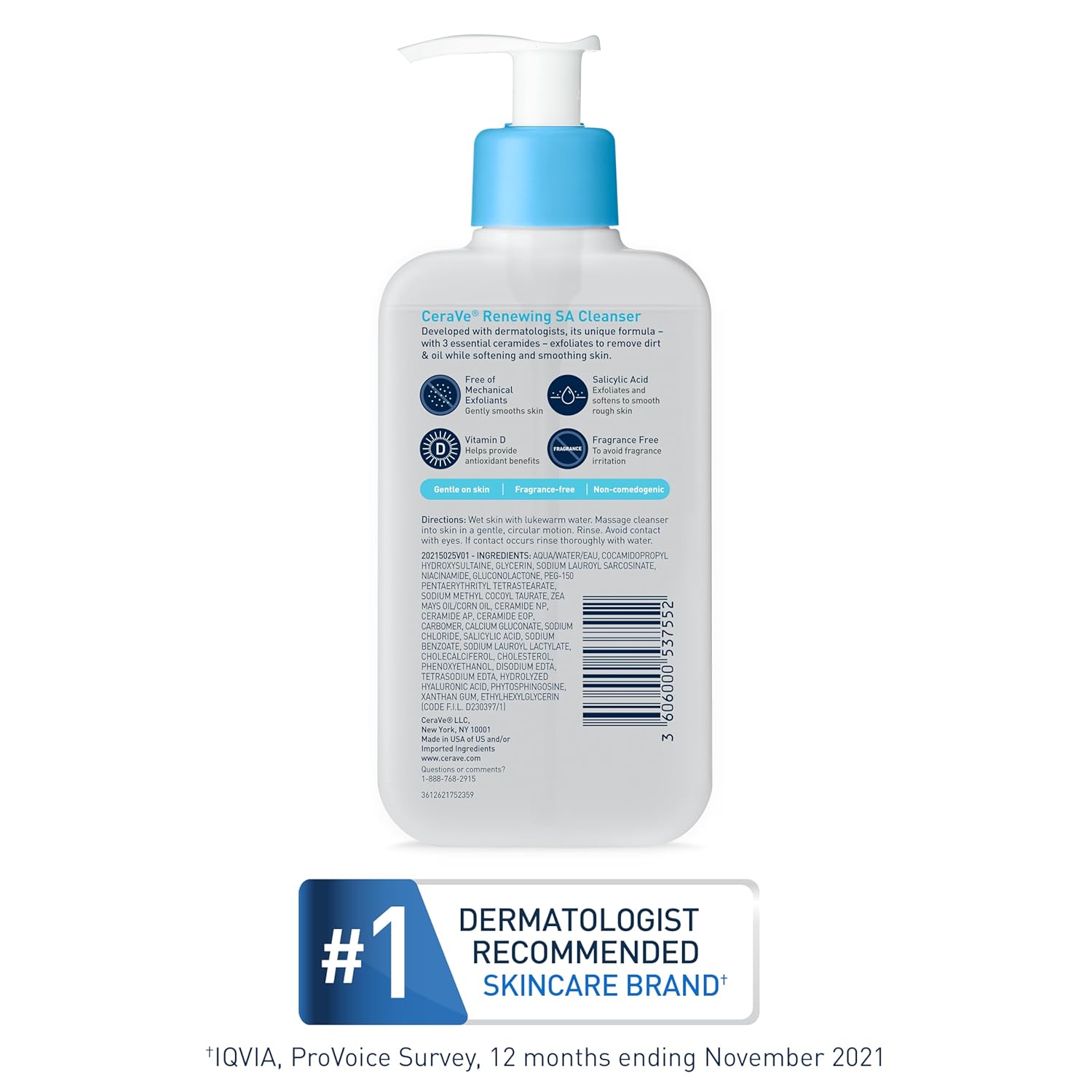 CeraVe SA Smoothing Cleanser – | For Dry, Rough & Bumpy Skin