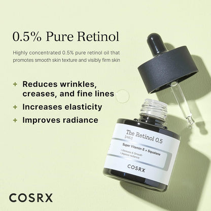 COSRX The Retinol 0.5 [Oil] Super Vitamin E + Squalane 20 m