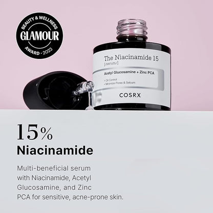 COSRX The Niacinamide 15 [Serum] Acetyl Glucosamine + Zinc PCA. 20ml