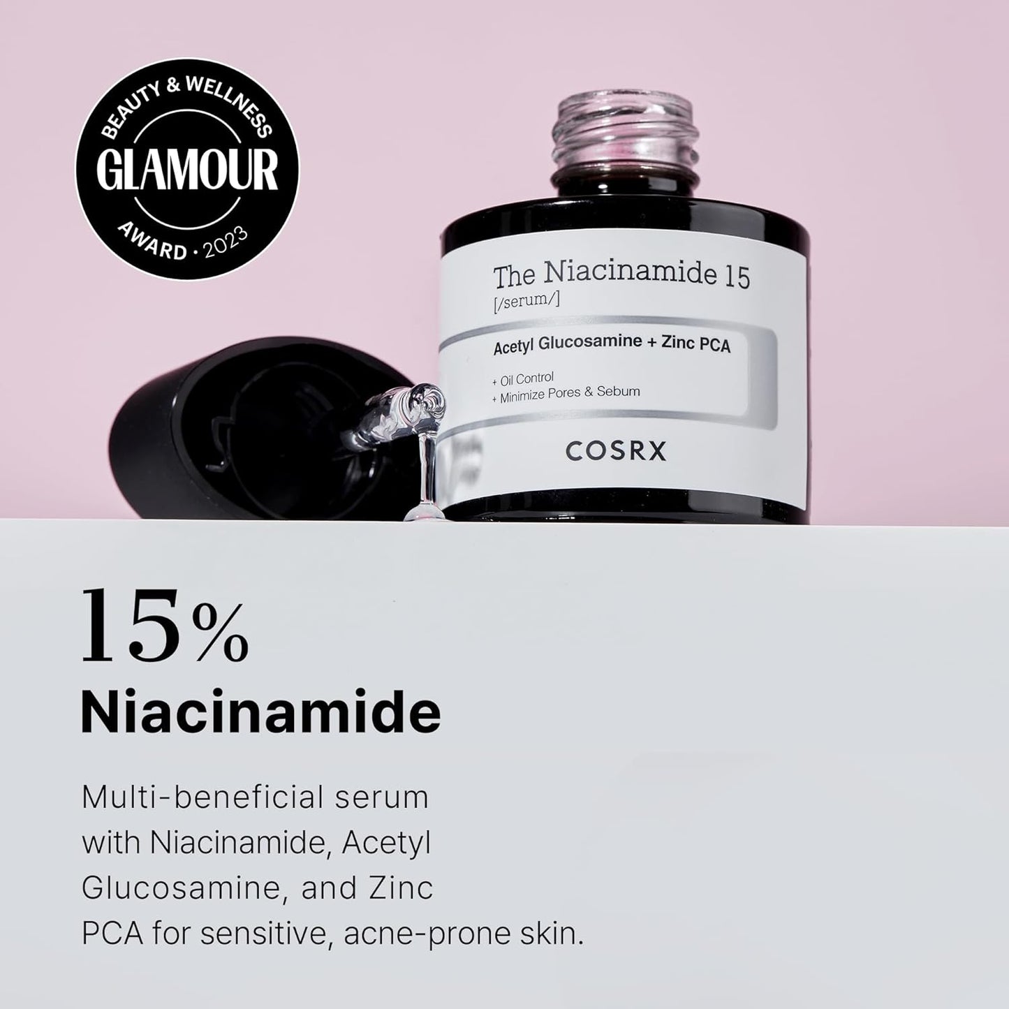 COSRX The Niacinamide 15 [Serum] Acetyl Glucosamine + Zinc PCA 20 ml