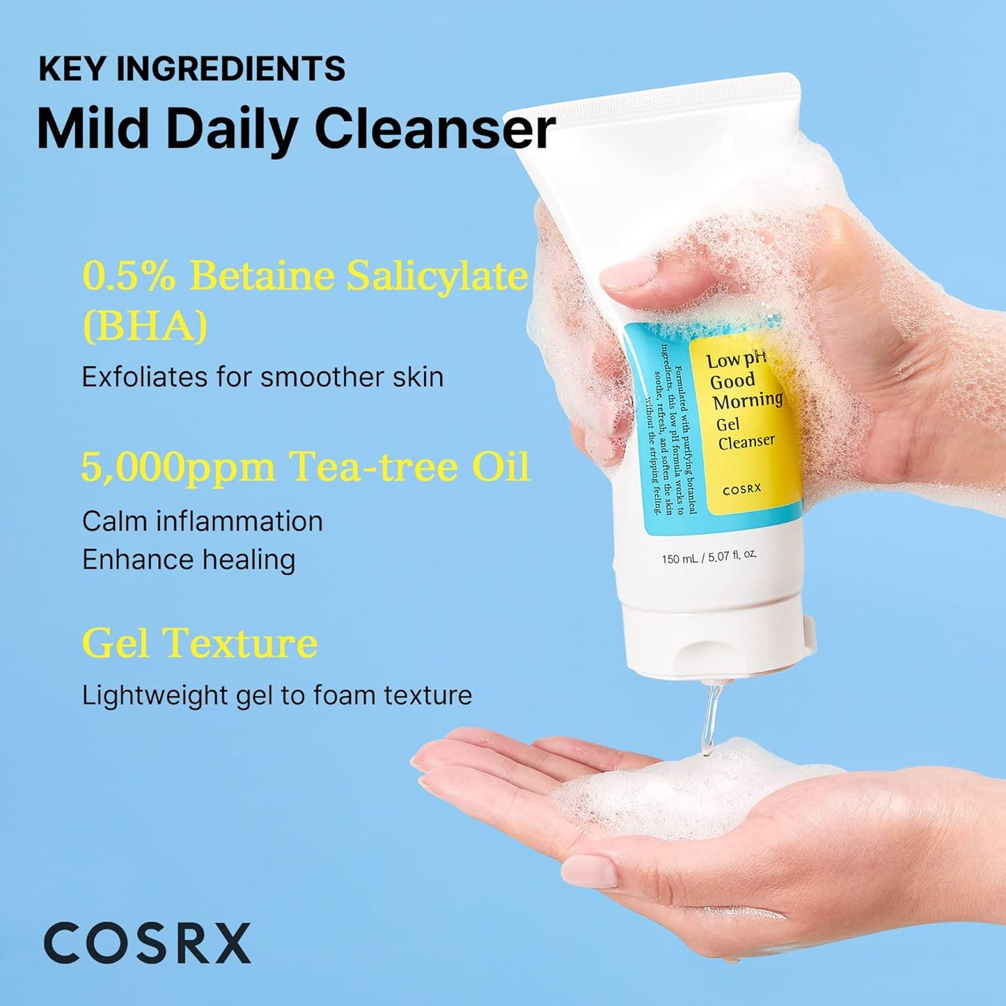 COSRX, Low pH Good Morning Gel Cleanser, 150ml