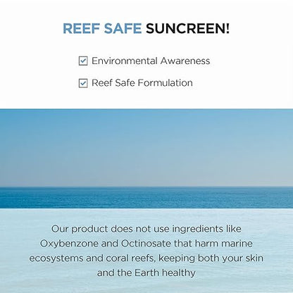 SKIN 1004 CENTELLA Hyalu CICA Water-fit Sun Serum 50 ML – Lightweight, Hydrating Serum with Protection, Soothing for Sensitive Skin, Moisturizing & Non-Greasy andGeoMetal™ Gauze Pad