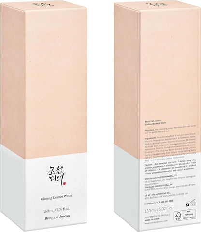 Beauty of Joseon Ginseng Essence Water Hydrating Face Toner for Dry, Dull Skin. Korean Moisturizing Skin Care for Men and Women 150ml, 5 fl.oz
