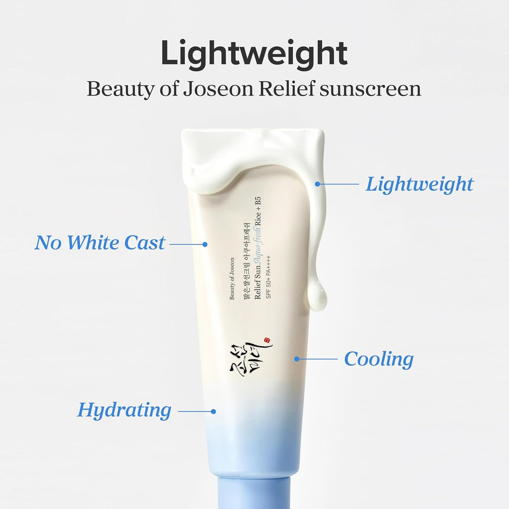Beauty of Joseon Relief Sun – Aqua Sunscreen SPF 50+ | Rice + Panthenol, 50ml - Oman