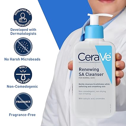 CeraVe SA Smoothing Cleanser – | For Dry, Rough & Bumpy Skin