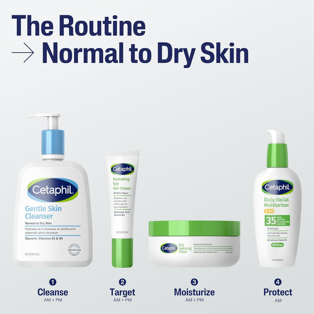 Cetaphil Hydrating Eye Gel-Cream, With Hyaluronic Acid