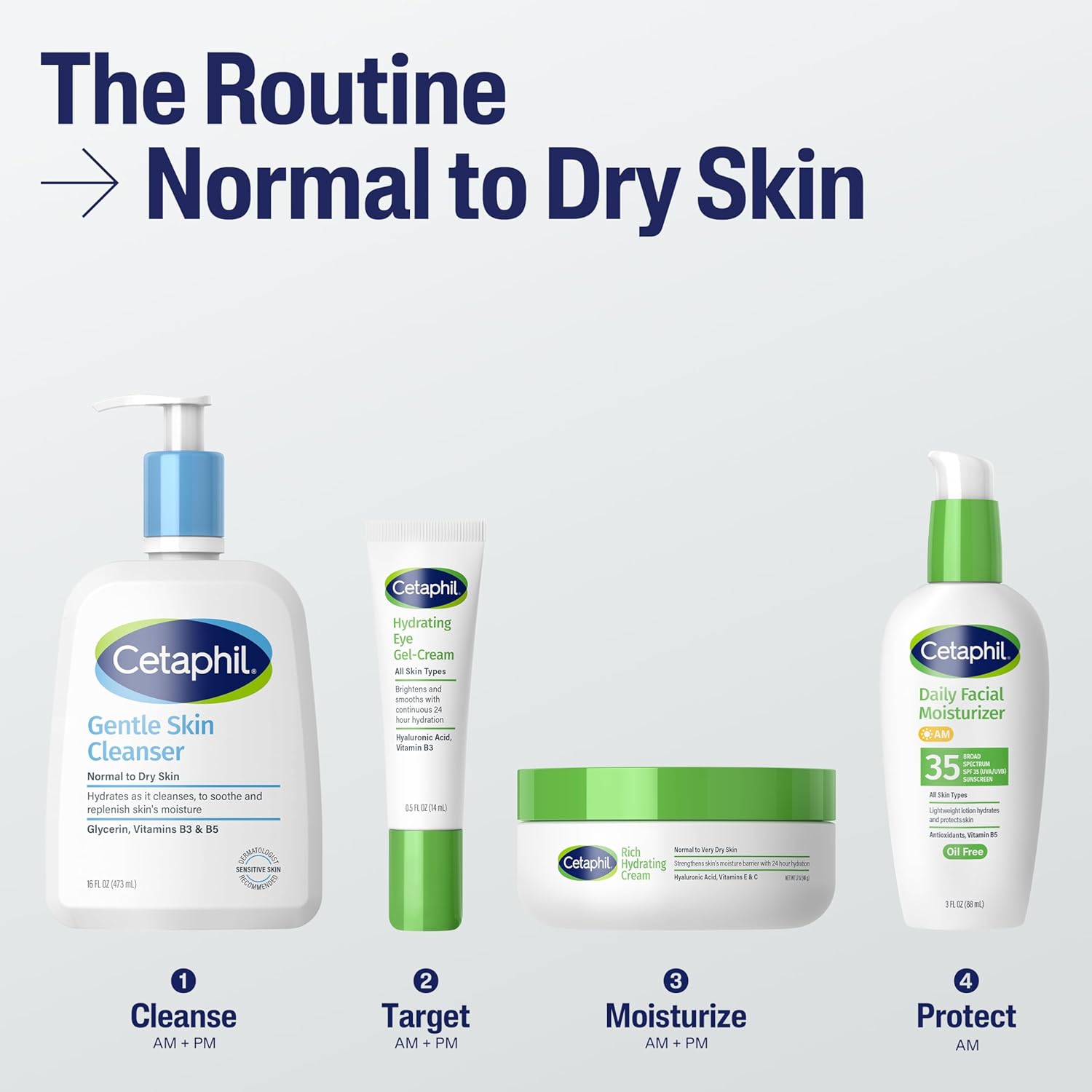 Cetaphil Hydrating Eye Gel-Cream, With Hyaluronic Acid