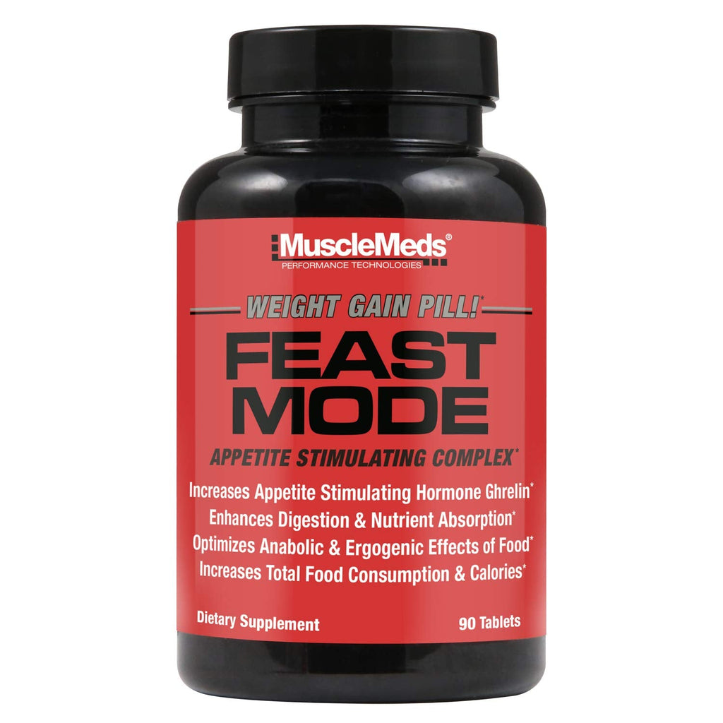 MuscleMeds Feast Mode Appetite Stimulant Weight Gain Pills - 90 Capsules