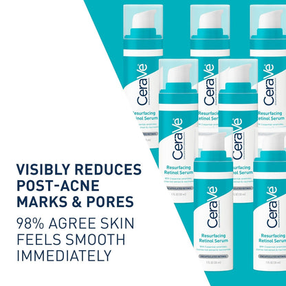 CeraVe Resurfacing Retinol Serum – 30 ml | For Post-Acne Marks & Uneven Skin Texture