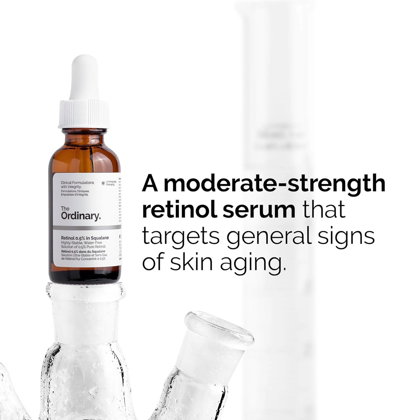 The Ordinary Retinol 0.5% in Squalane, Intermediate Retinol Serum for the Face That Is Anti-Aging and Skin Smoothing, 1 Fl Oz