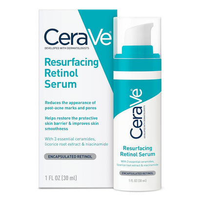 CeraVe Resurfacing Retinol Serum – 30 ml | For Post-Acne Marks & Uneven Skin Texture