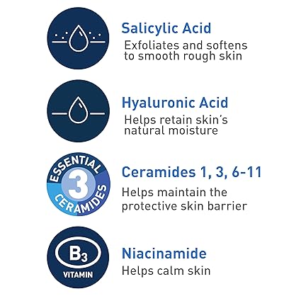 CeraVe SA Smoothing Cleanser – | For Dry, Rough & Bumpy Skin