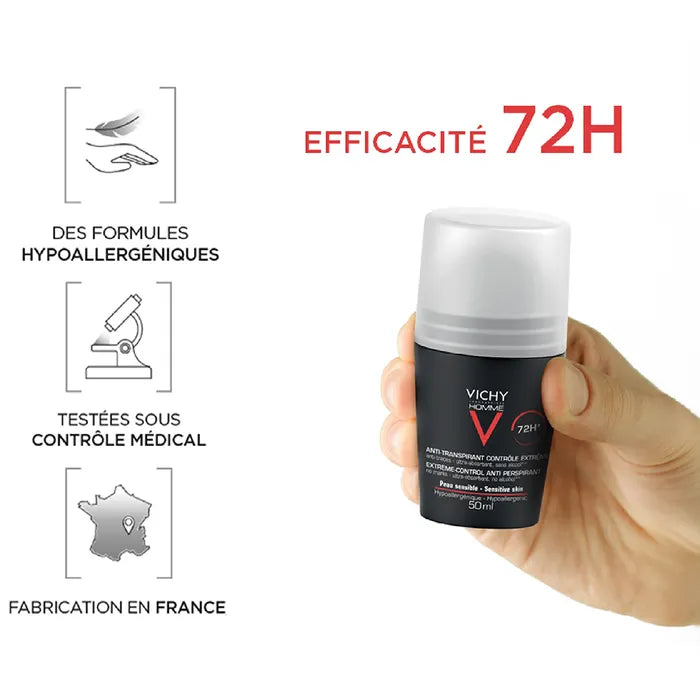 Vichy Deodorant Anti-Transpirant 72H Sensitive Skin 50 ml