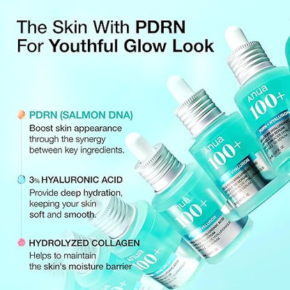 Anua PDRN Hyaluronic Acid Capsule 100 Serum, Radiant Face Serum