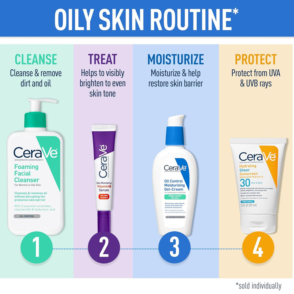 CeraVe Foaming Facial Cleanser | For Normal to Oily Skin - Oman