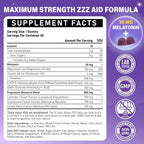 Melatonin 6 mg Fast Dissolve 60 Gummies | Nighttime Sleep Aid | Natural Berry Flavor |