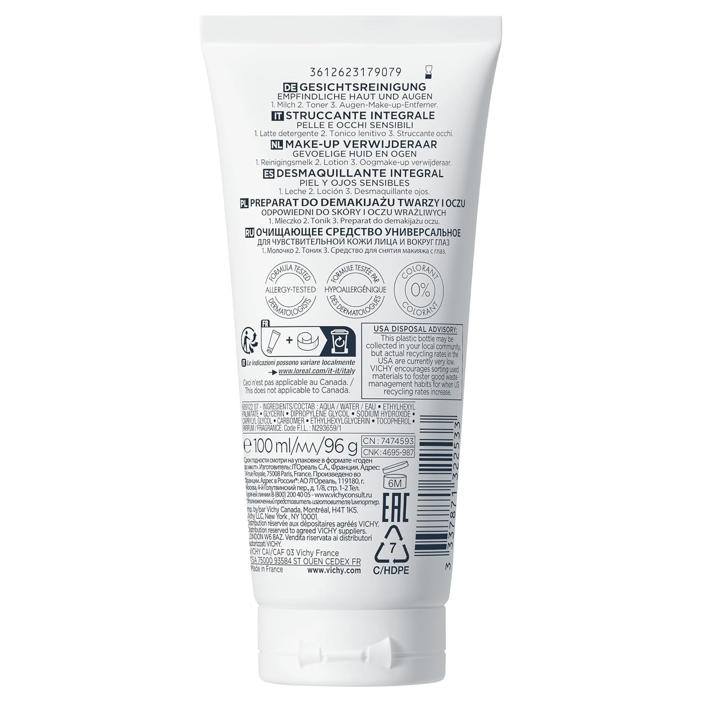 Vichy Pureté Thermale One Step Cleanser for Sensitive Skin