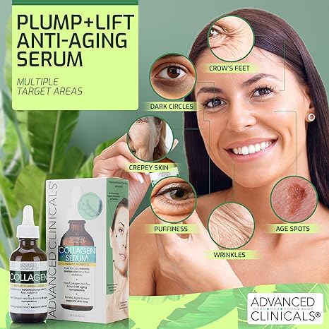 Advanced Clinicals  Collagen Serum  Visibly Plumps