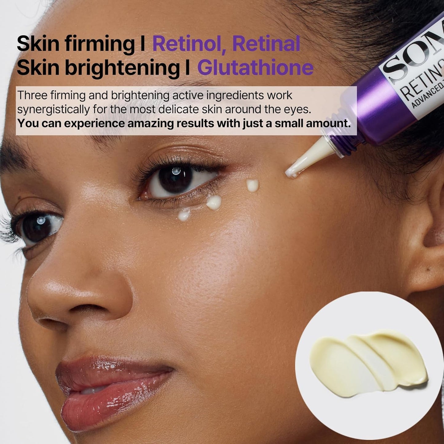 SOME BY MI Retinol Intense Advanced Triple Action Eye Cream (Wrinkles + Signs of Aging + Skin Tone Darkening) 30ml