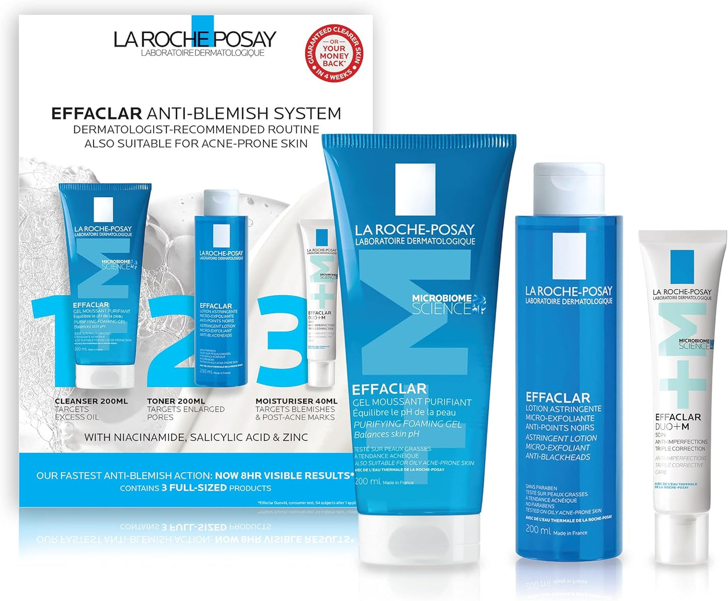 La Roche‑Posay Effaclar Anti‑Blemish System – 3‑Step Acne Control Routine