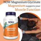 NOW Foods Supplements, Magnesium Glycinate 100 mg, Highly Absorbable Form,