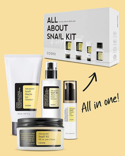 COSRX All About Snail Kit (For Dry Skin & Dark Spot) 4 pcs set