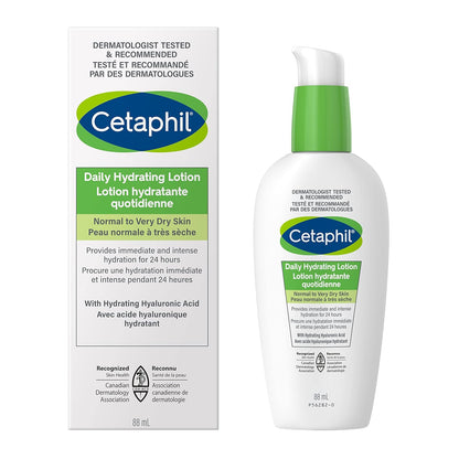Cetaphil Daily Hydrating Lotion (All Skin Type, Sensitive Skin) Hyaluronic Acid 88ml