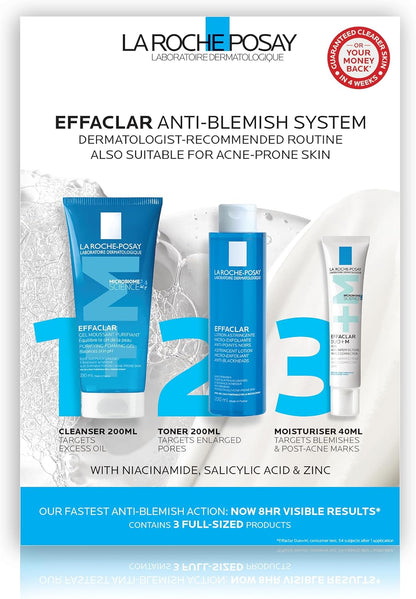 La Roche‑Posay Effaclar Anti‑Blemish System – 3‑Step Acne Control Routine
