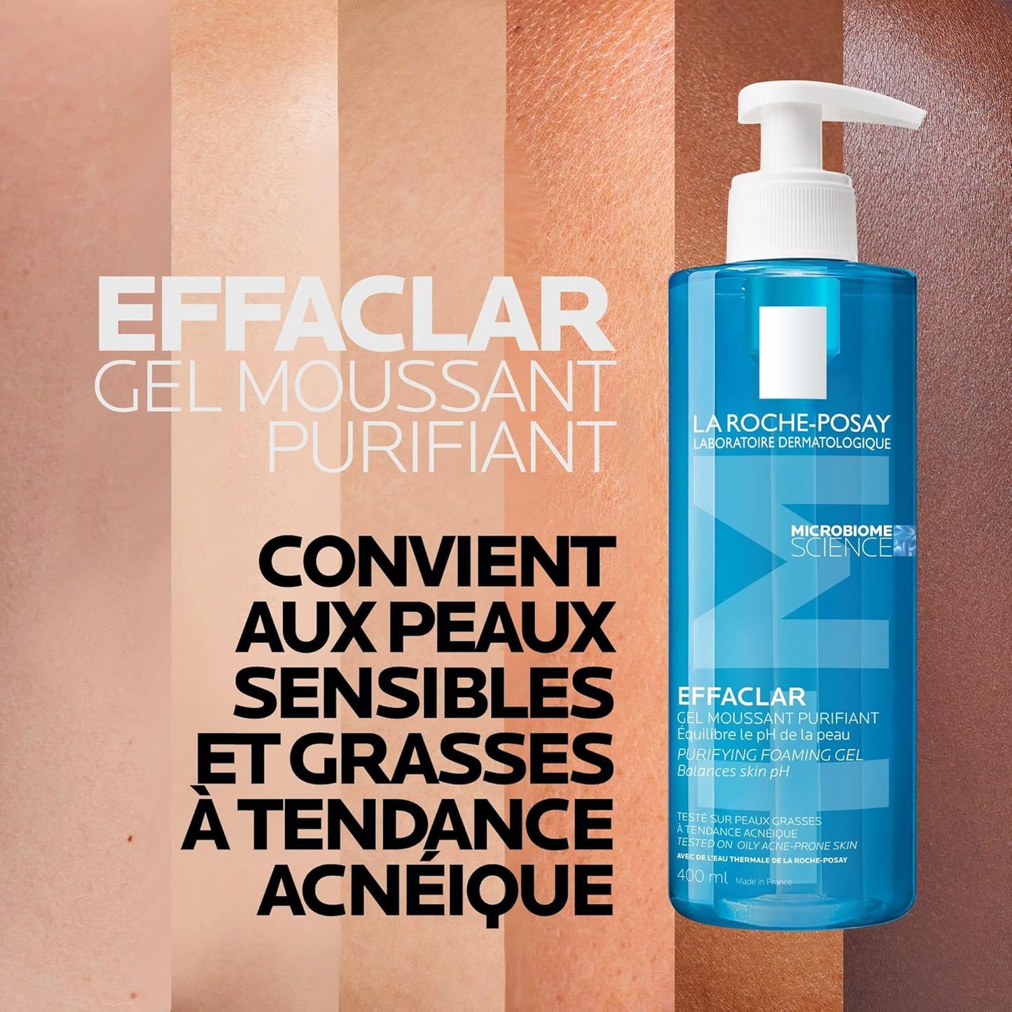 LA ROCHE-POSAY EFFACLAR Schaumendes Reinigungsgel Fur  Fettige, Empfindliche Haut