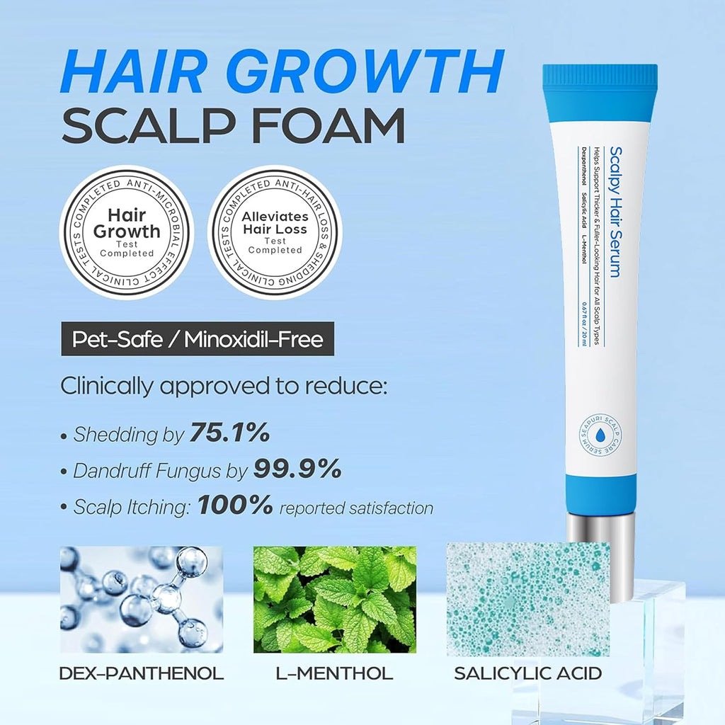 Seapuri Scalpy Hair Growth Serum for Men & Women for Hair Loss & Thinning