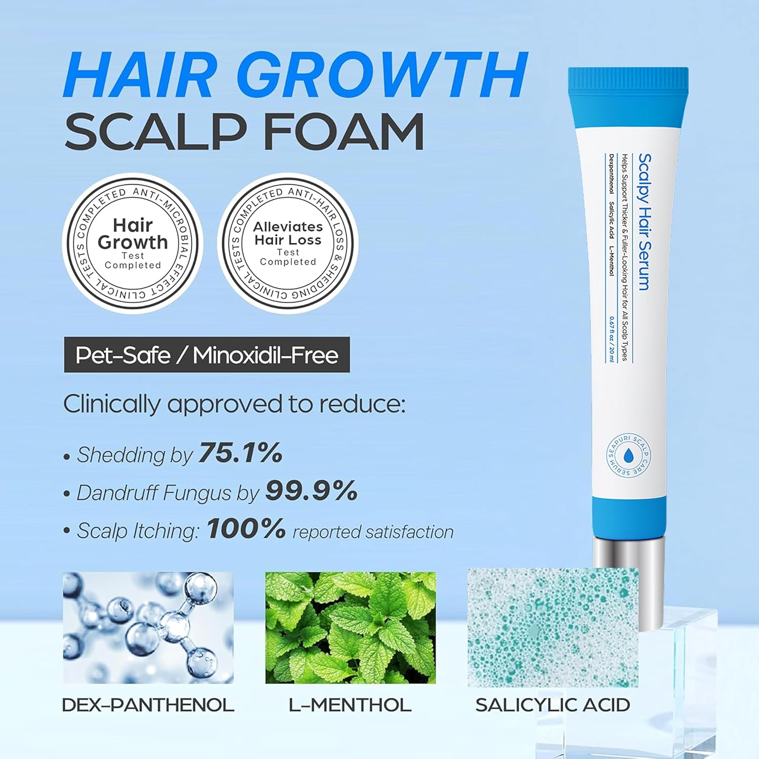Seapuri Scalpy Hair Growth Serum for Men & Women for Hair Loss & Thinning