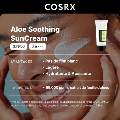 COSRX Aloe Soothing Sun Cream SPF 50+ PA+++. 50ml