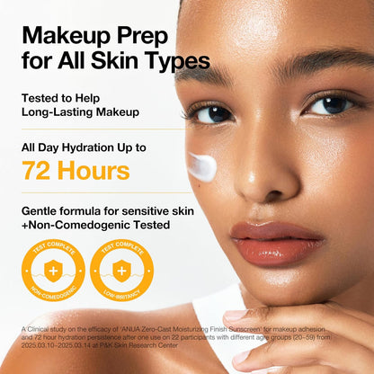 Anua Zero-Cast Moisturizing Finish Sunscreen,SPF 50(50ml)