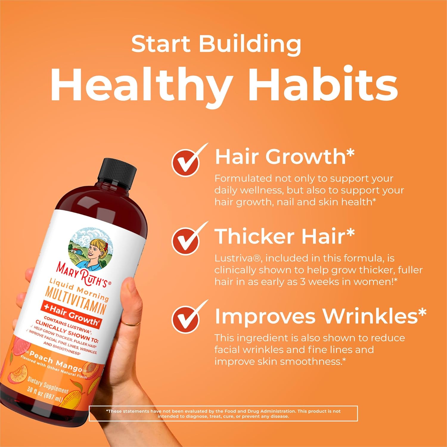 MaryRuth's Liquid Multivitamin + Hair Growth - 450 ml