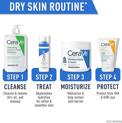 CeraVe Hydrating Cream-to-foam Cleanser For Normal to Dry Skin