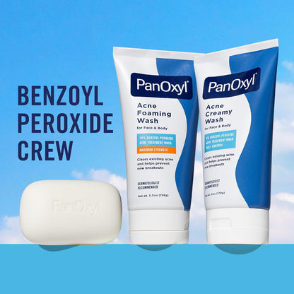 PanOxyl Acne Creamy Wash Benzoyl Peroxide 4% (Daily Control) 170 g