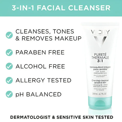 Vichy Pureté Thermale One Step Cleanser for Sensitive Skin