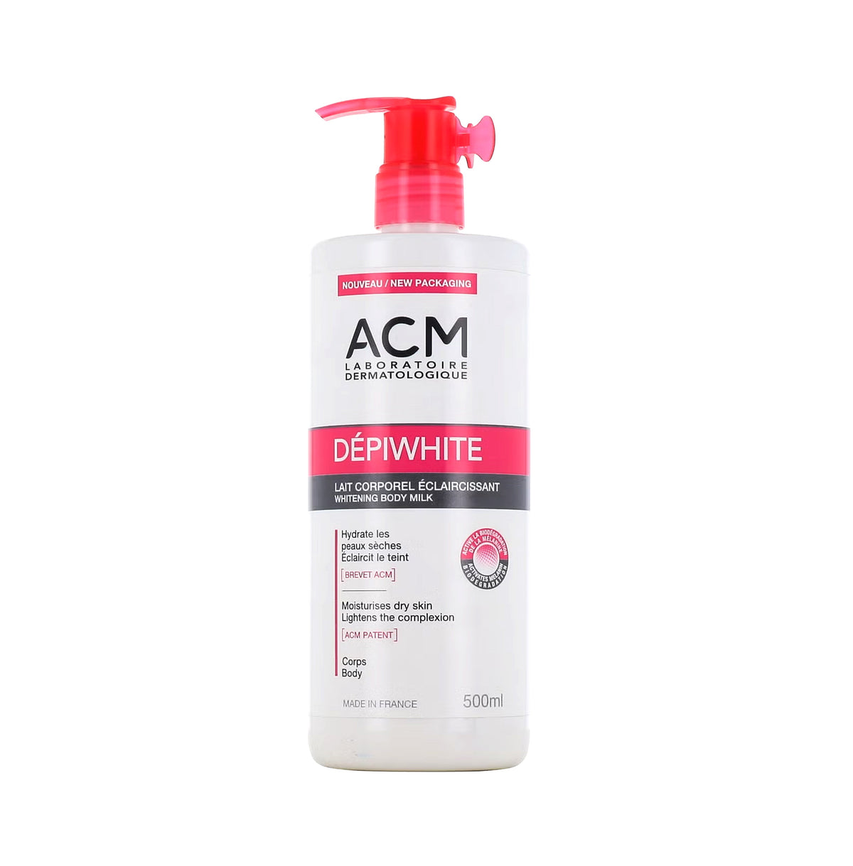 ACM DEPIWHITE whitening body milk NOUVEAU/NEW PACKAGING 500ml